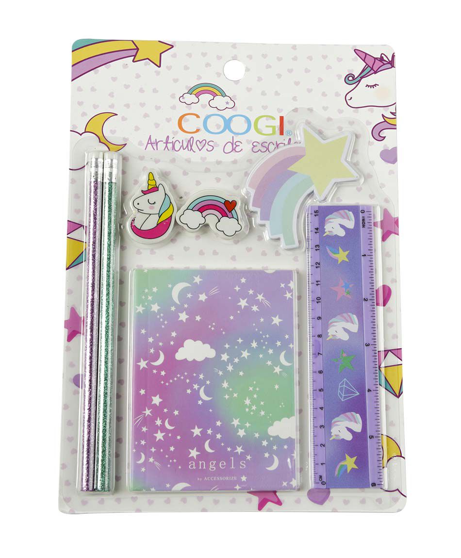 Set escritorio unicornio 7 piezas