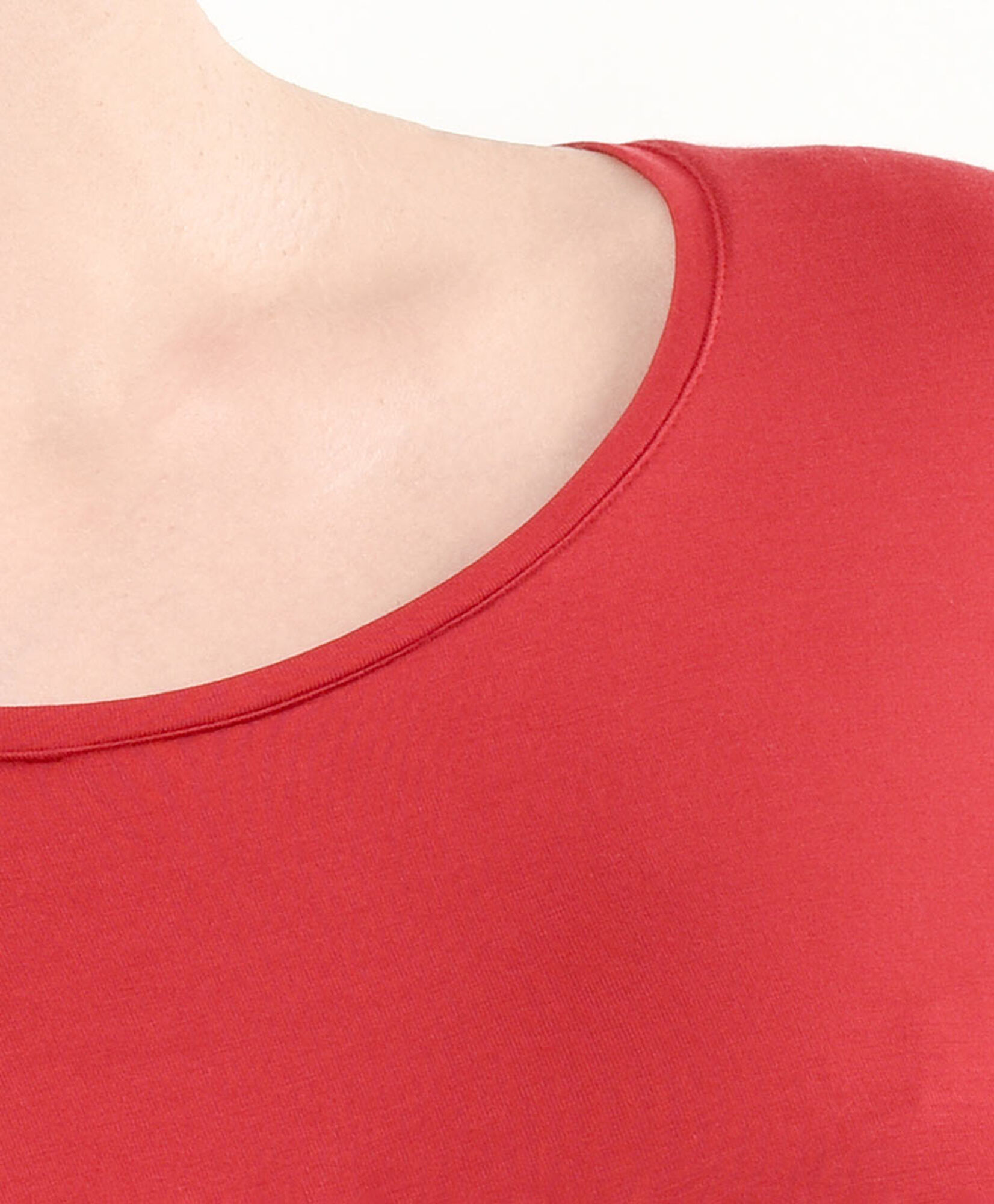 Camiseta mujer roja lisa Camiseta mujer roja lisa