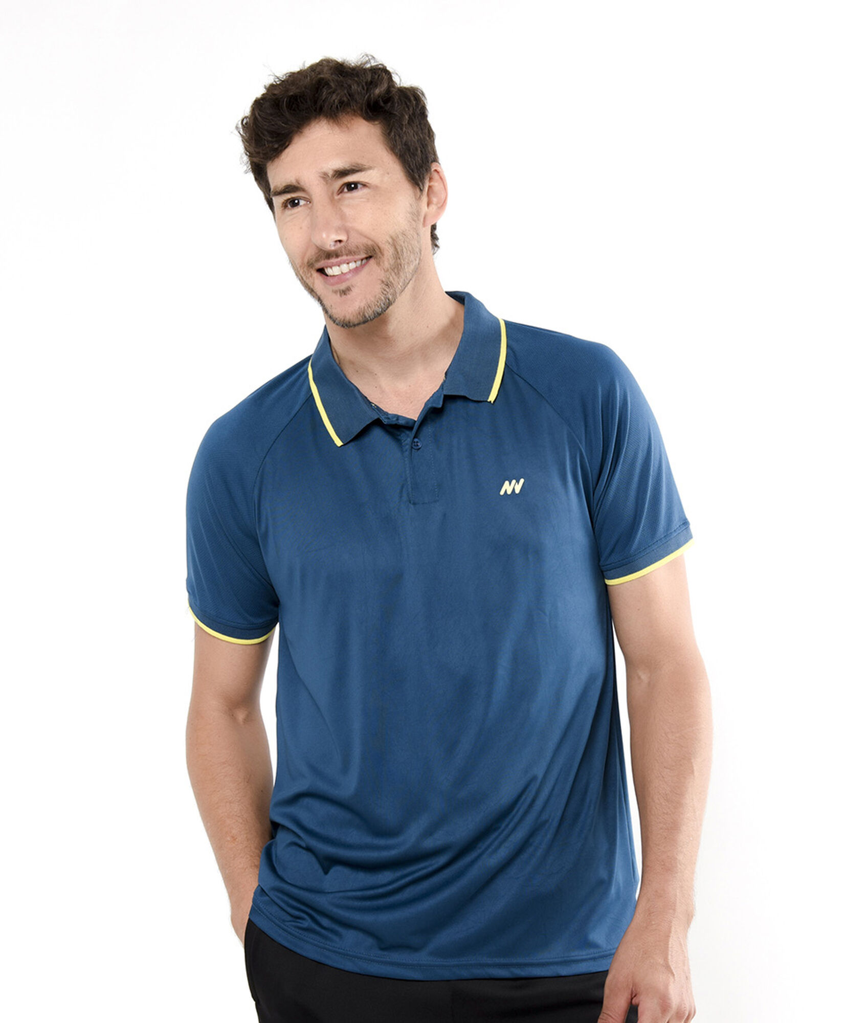 Polera deportiva hombre polo azul Polera deportiva hombre polo azul