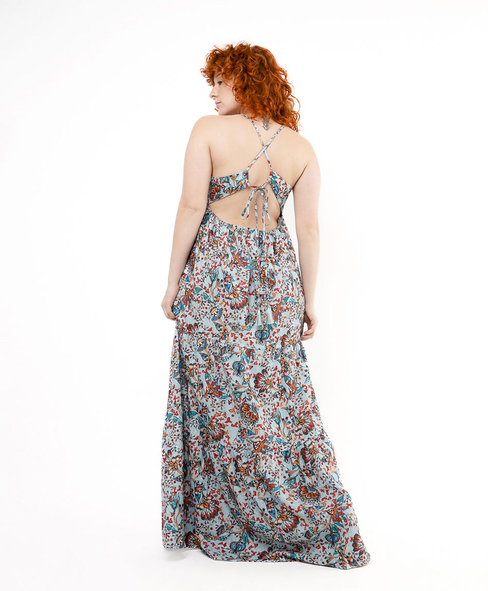 Vestido mujer estampado largo Vestido mujer estampado largo