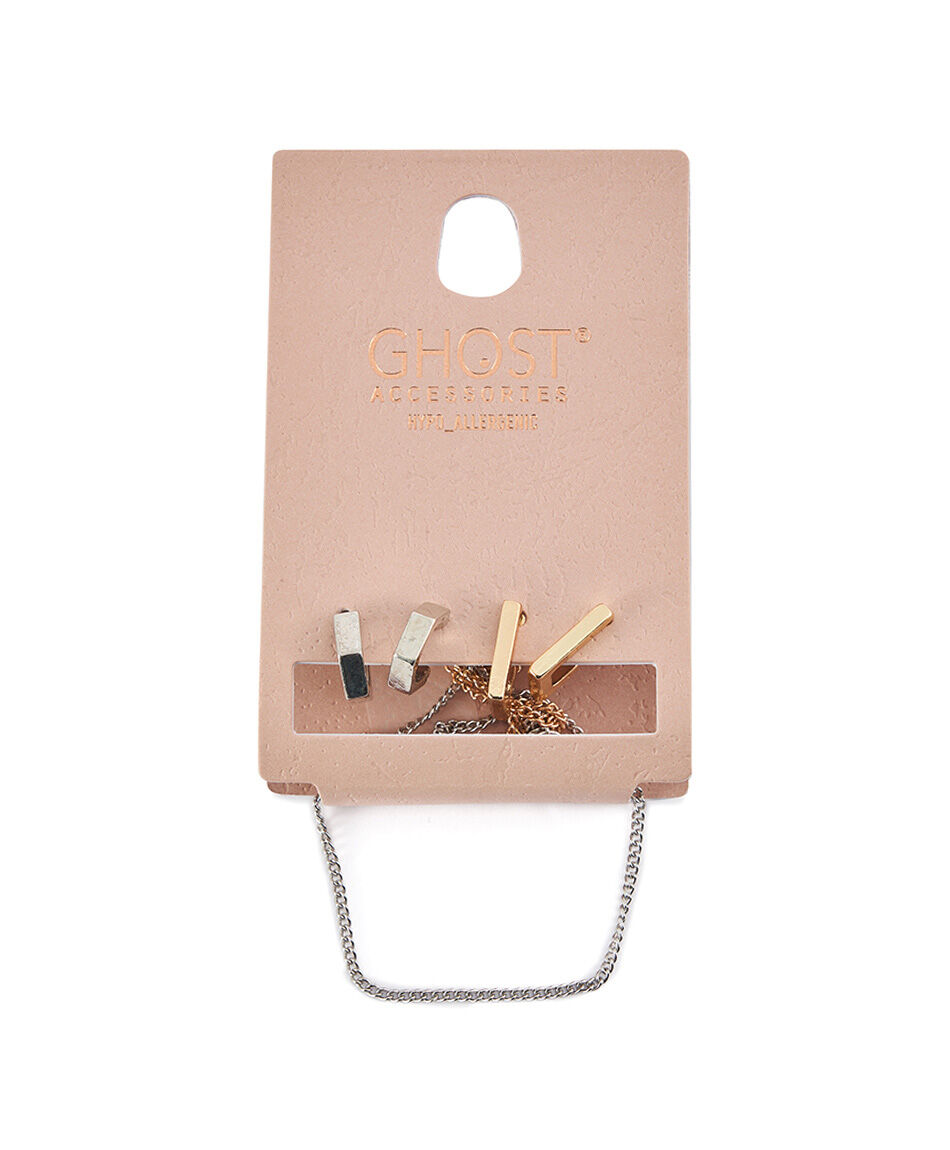 Set collar mujer silver