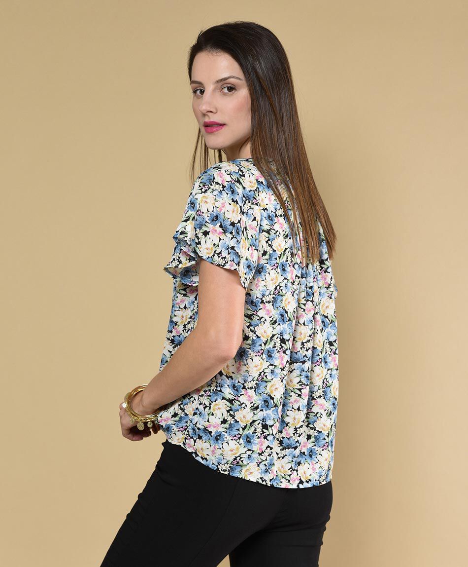 Blusa oversize manga corta