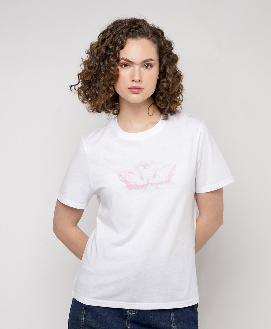 Polera mujer flamencos