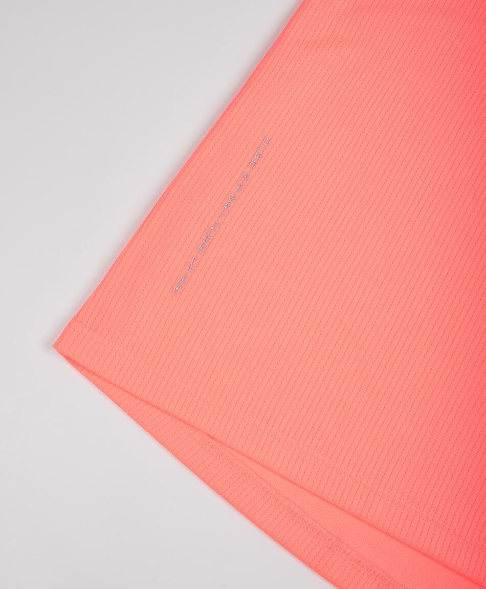 Polera deportiva mujer lisa coral