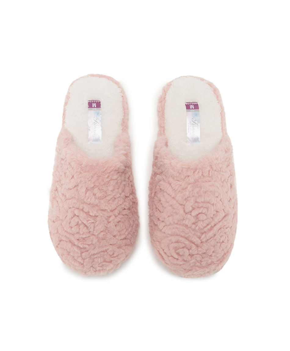 Pantufla mujer dise&ntilde;o rosas