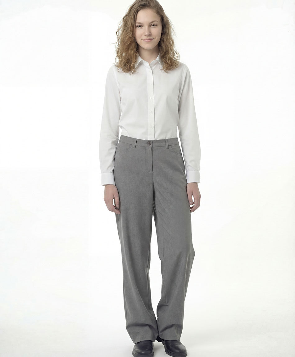Pantal&oacute;n escolar gris mujer