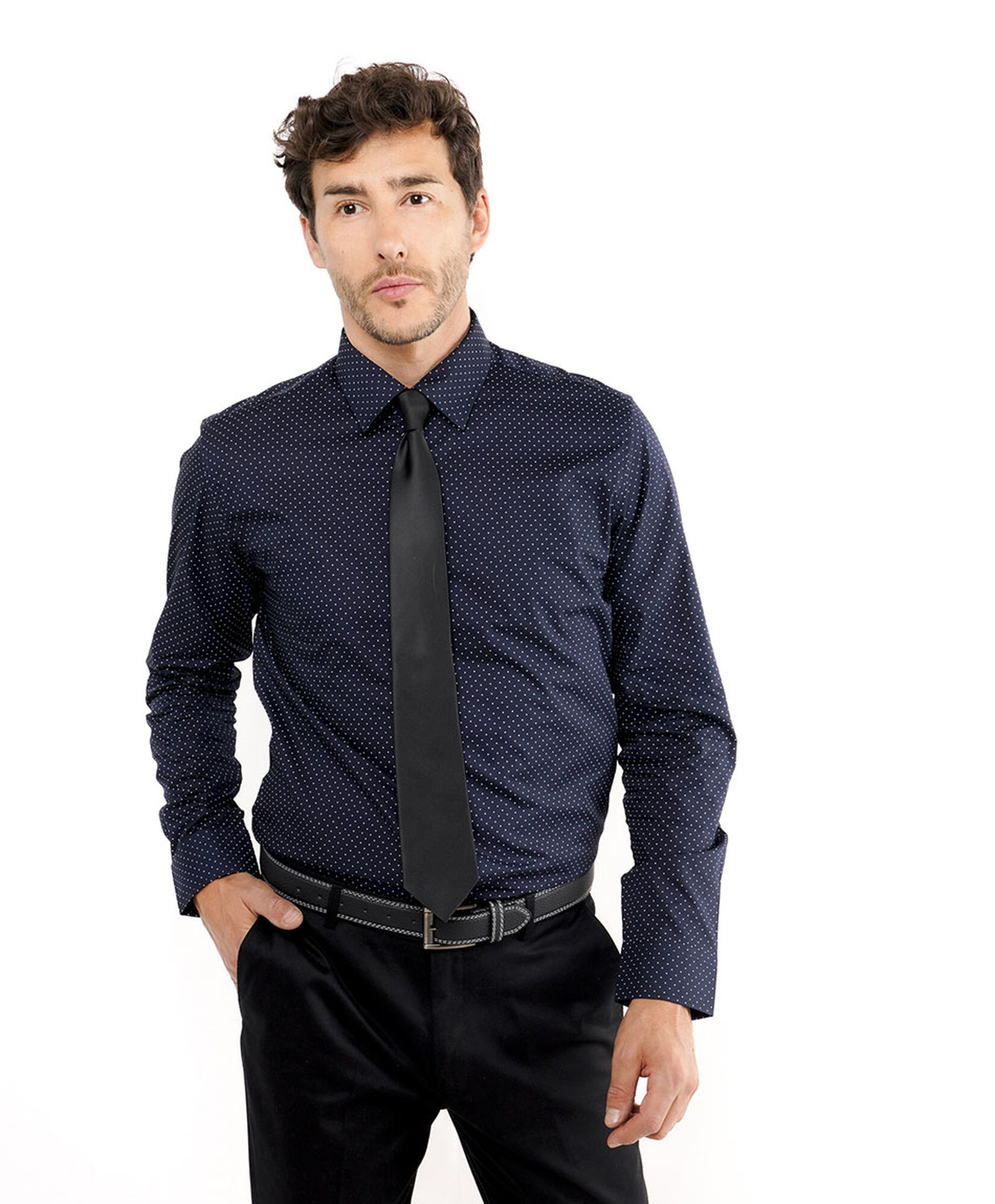 Camisa hombre formal puntos Camisa hombre formal puntos