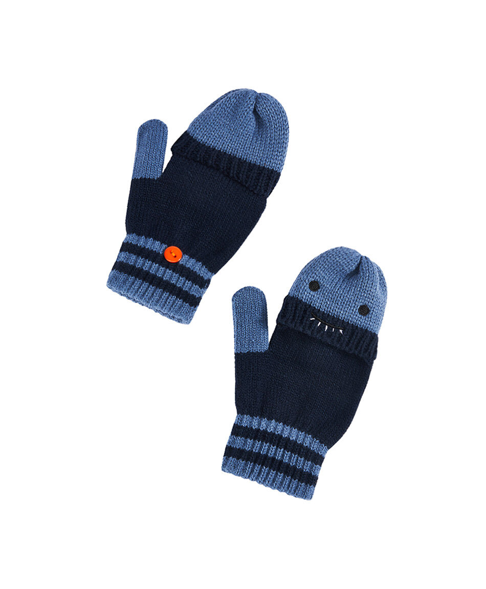 Guantes ni&ntilde;o moster azul