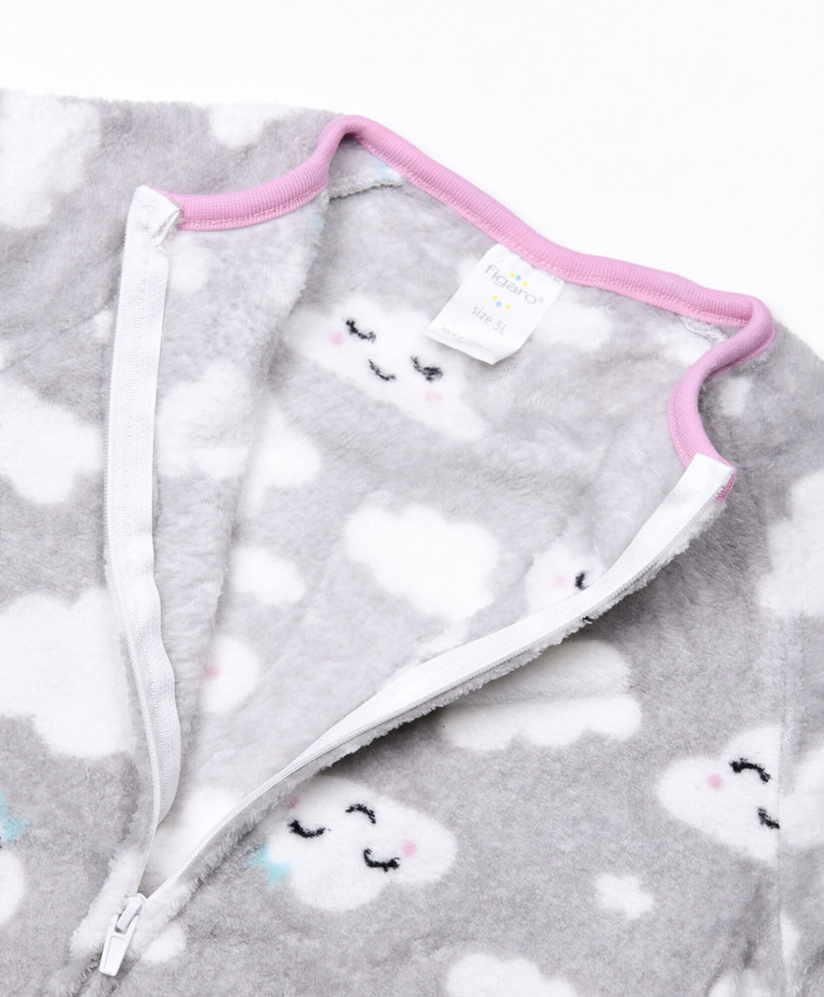 Pijama bebé micropolar enterito nubes Pijama bebé micropolar enterito nubes