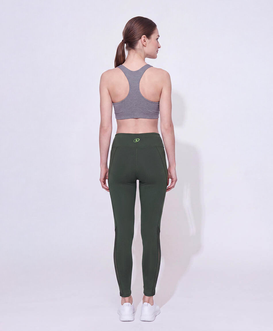 Calza deportiva mujer verde oscuro