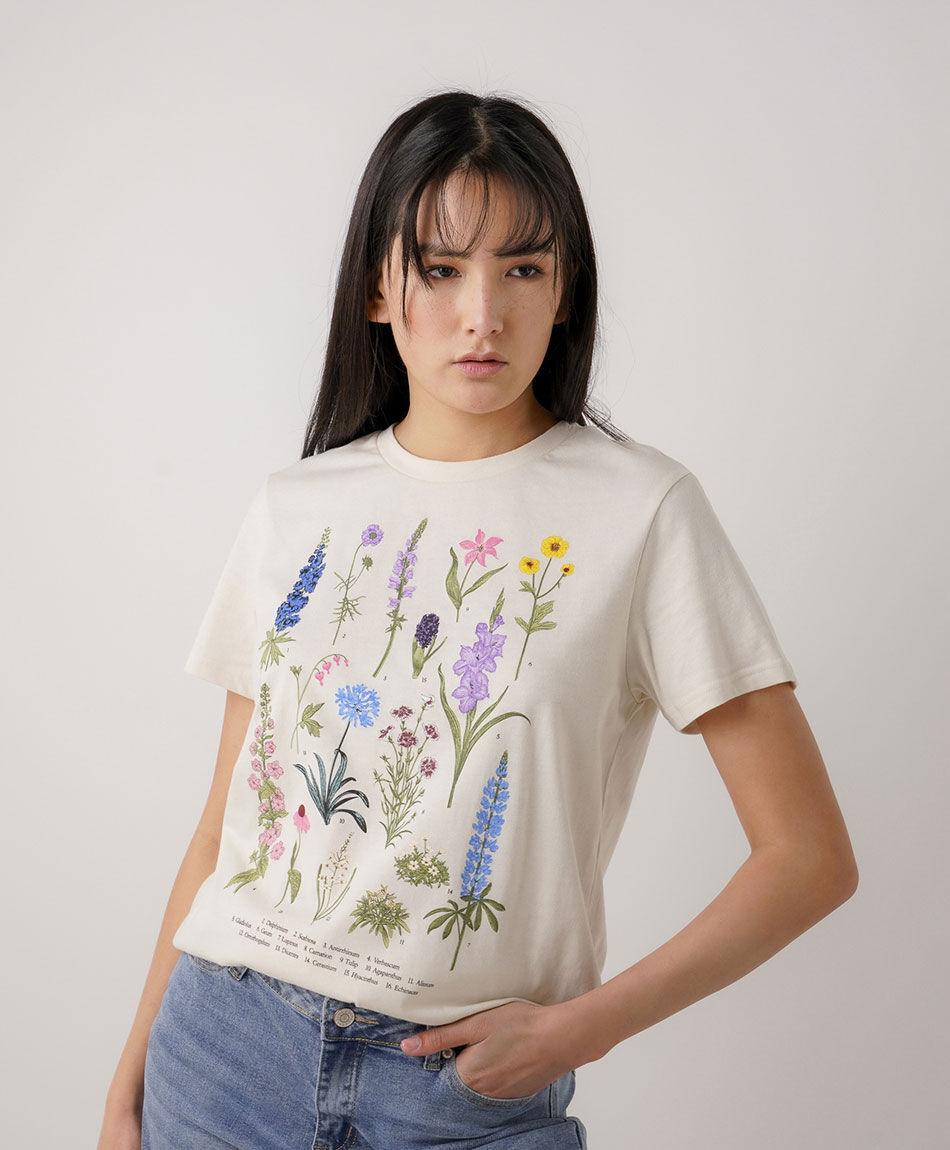 Polera mujer tipos de flores