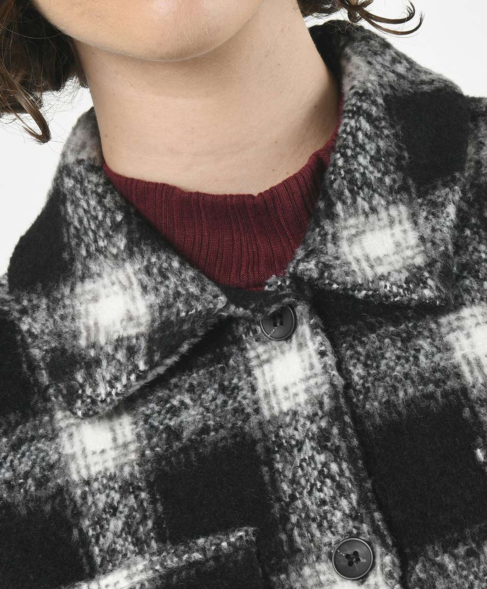 Chaqueta mujer escocesa bolsillos Chaqueta mujer escocesa bolsillos