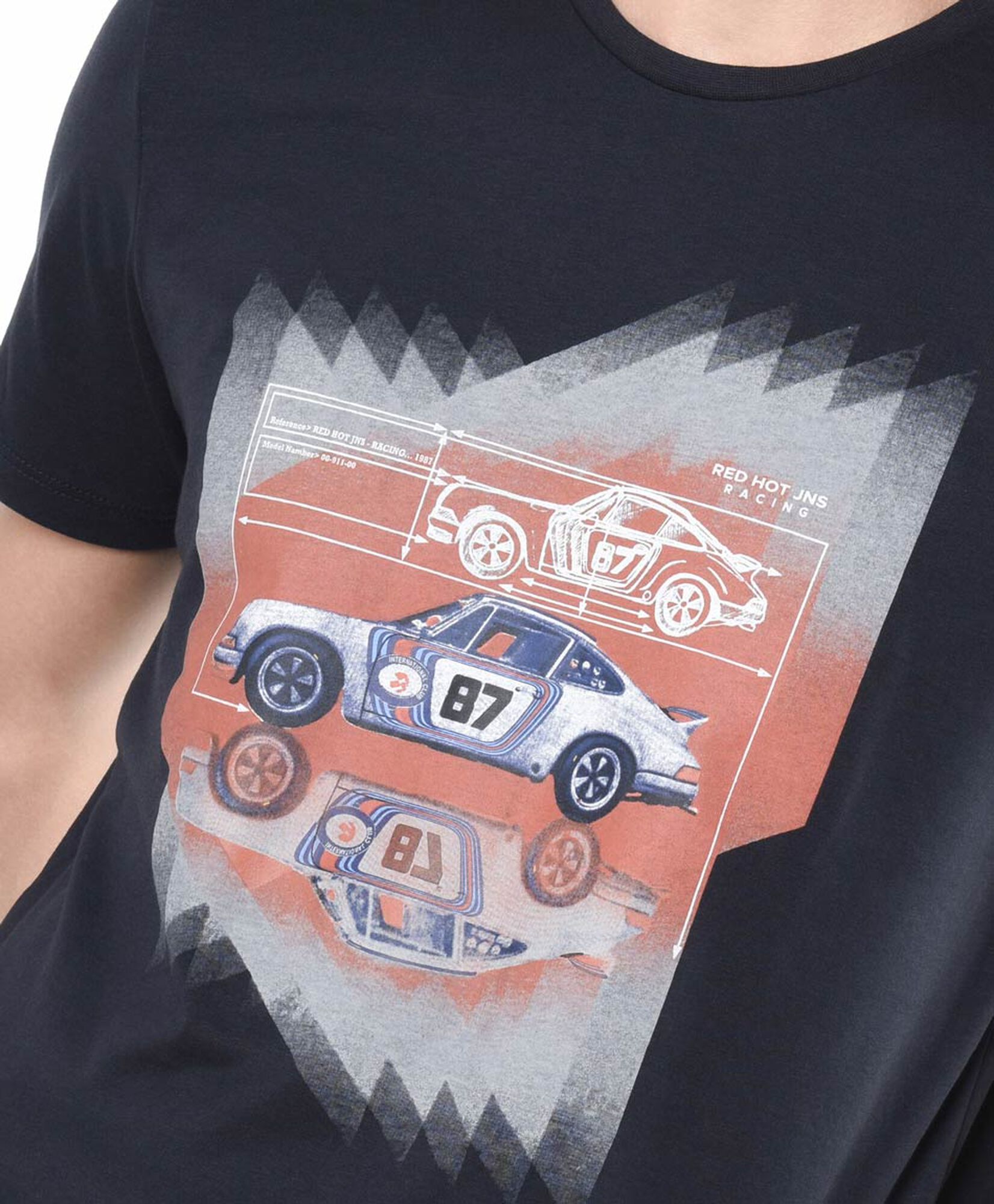 Polera hombre estampado auto Polera hombre estampado auto
