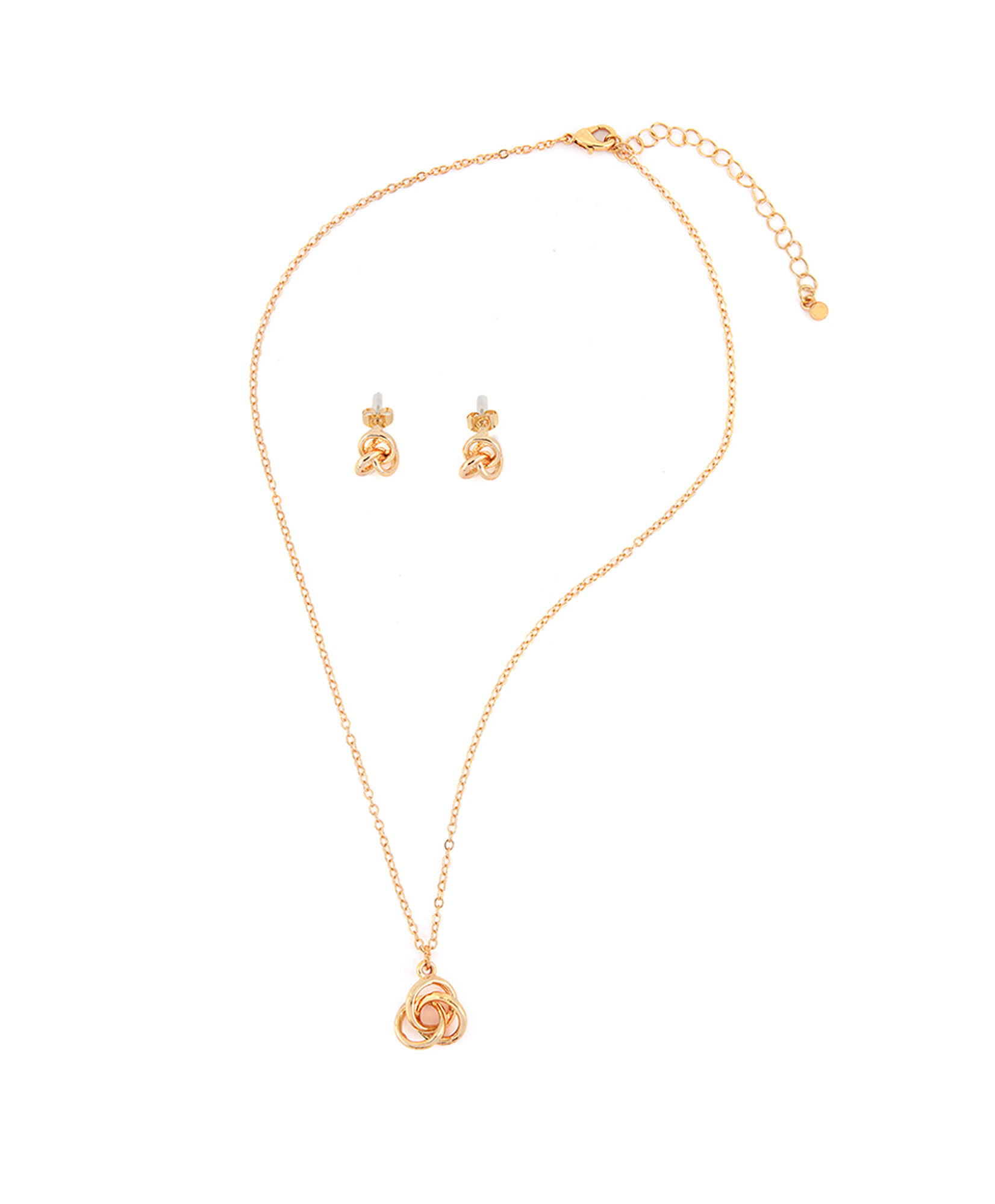 Set collar + aros mujer círculos dorados Set collar + aros mujer círculos dorados