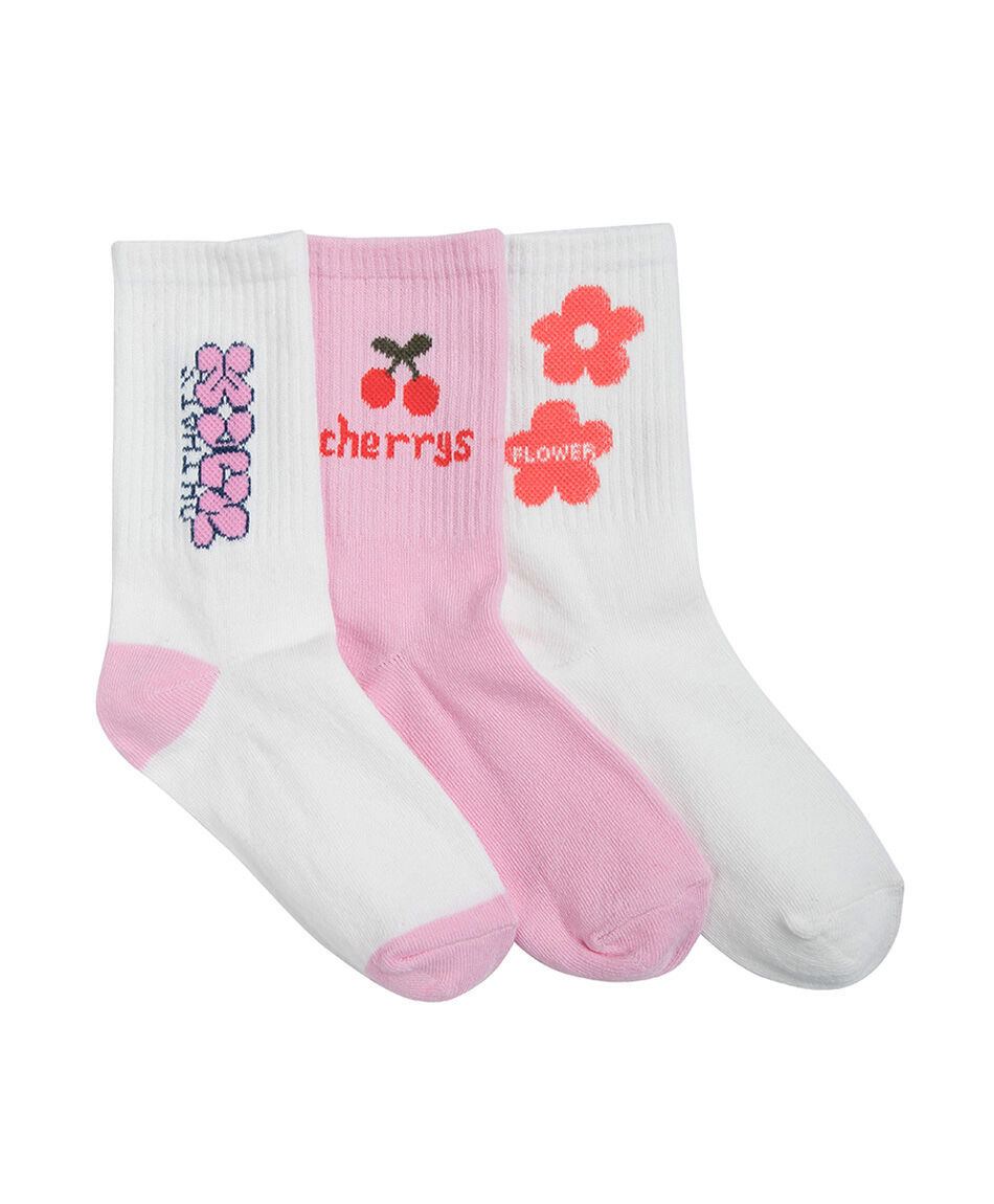 Pack 3 calcetines ni&ntilde;a dise&ntilde;os