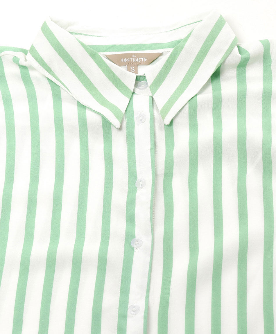 Blusa mujer rayas verdes