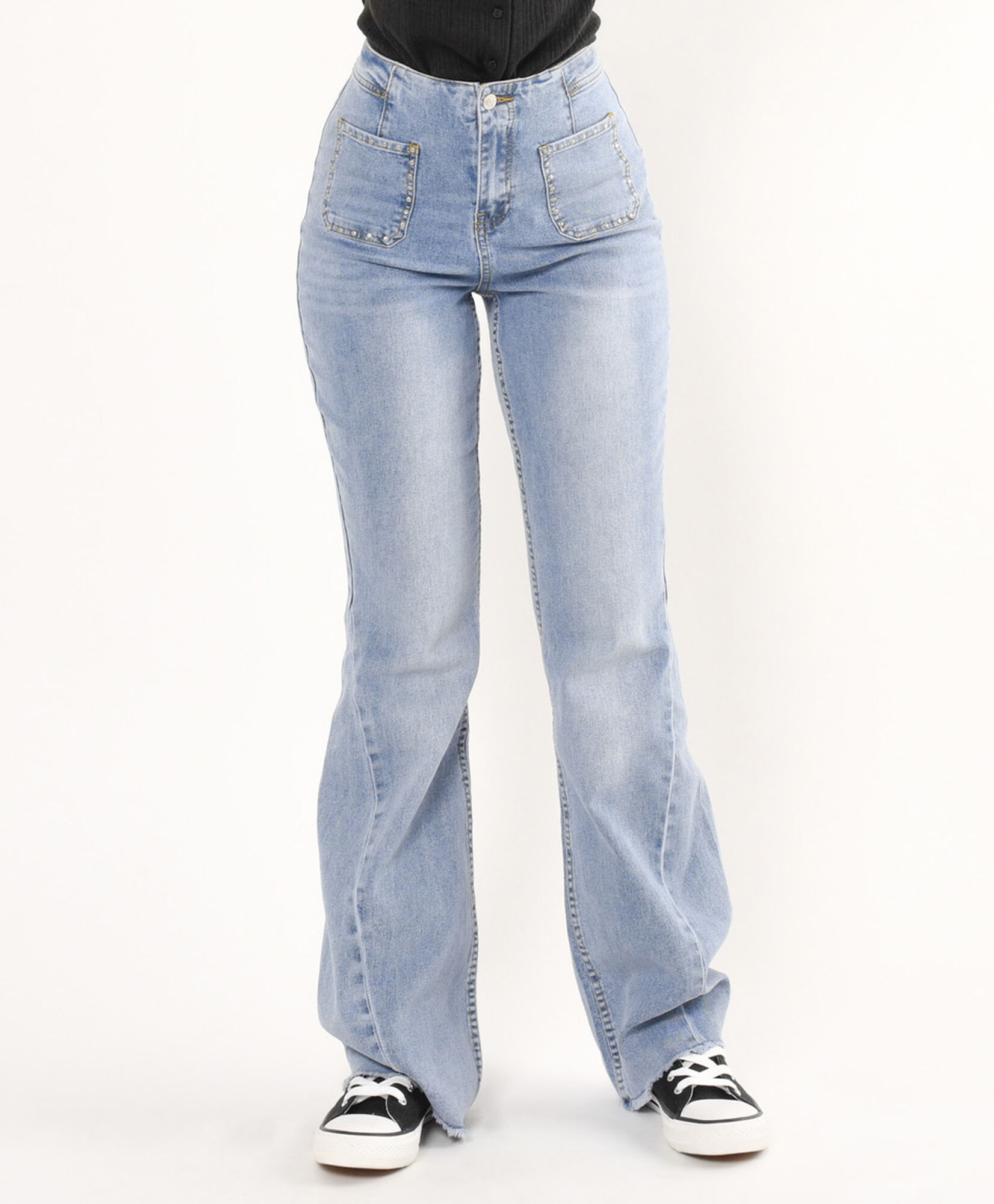 Jeans mujer costuras flare Jeans mujer costuras flare