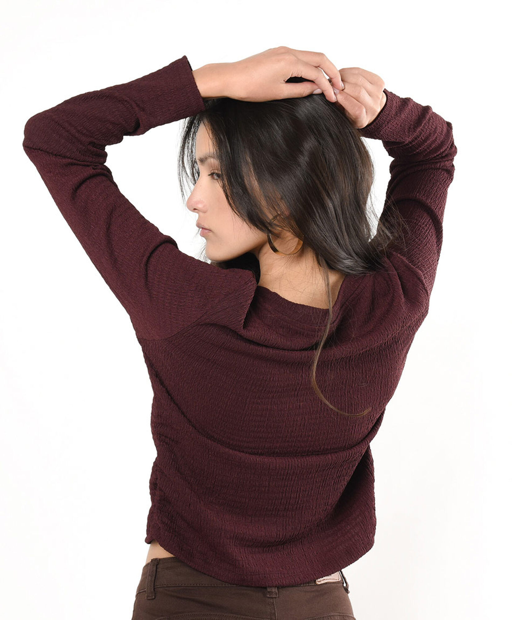 Polera mujer texturizada Polera mujer texturizada