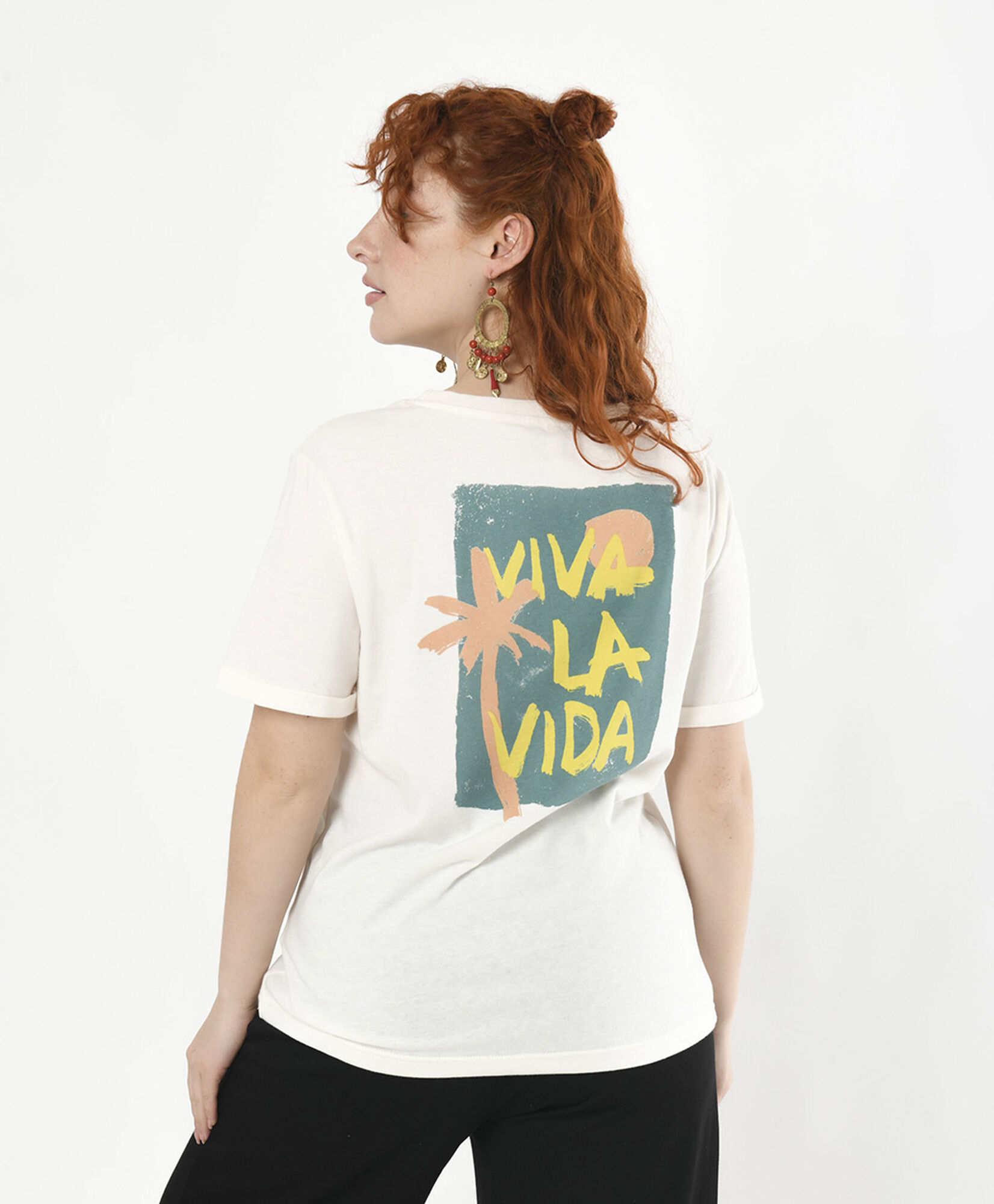 Polera mujer palmera bordada Polera mujer palmera bordada