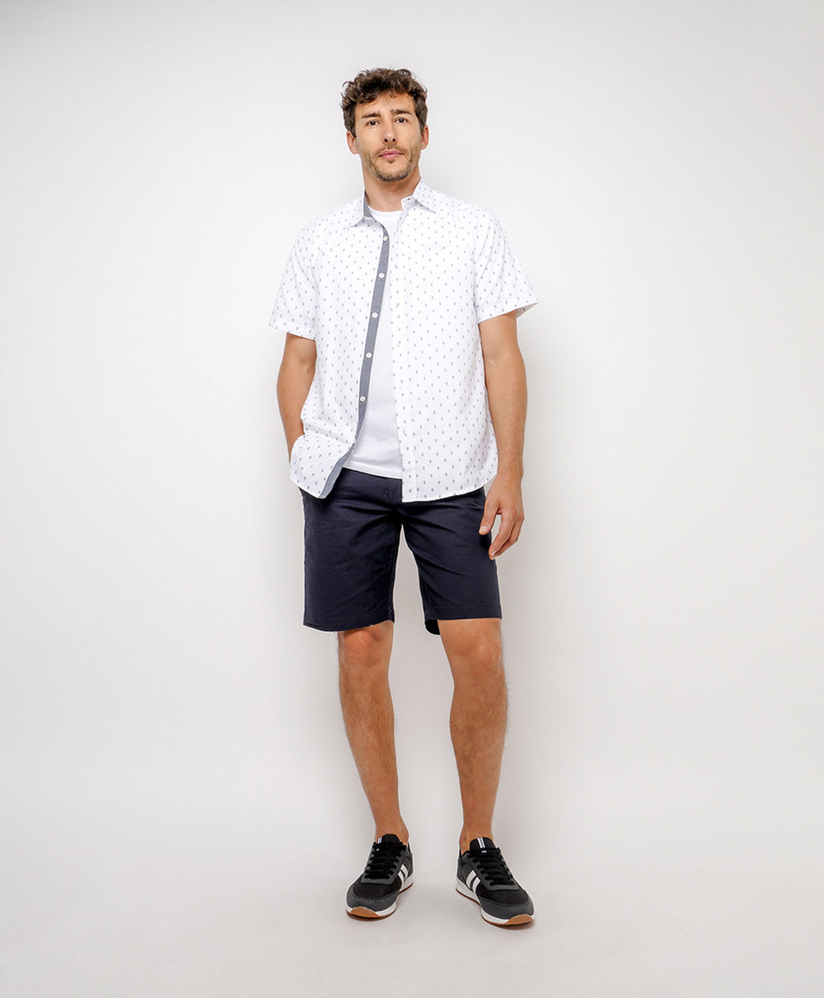 Camisa hombre diseño hojas Camisa hombre diseño hojas