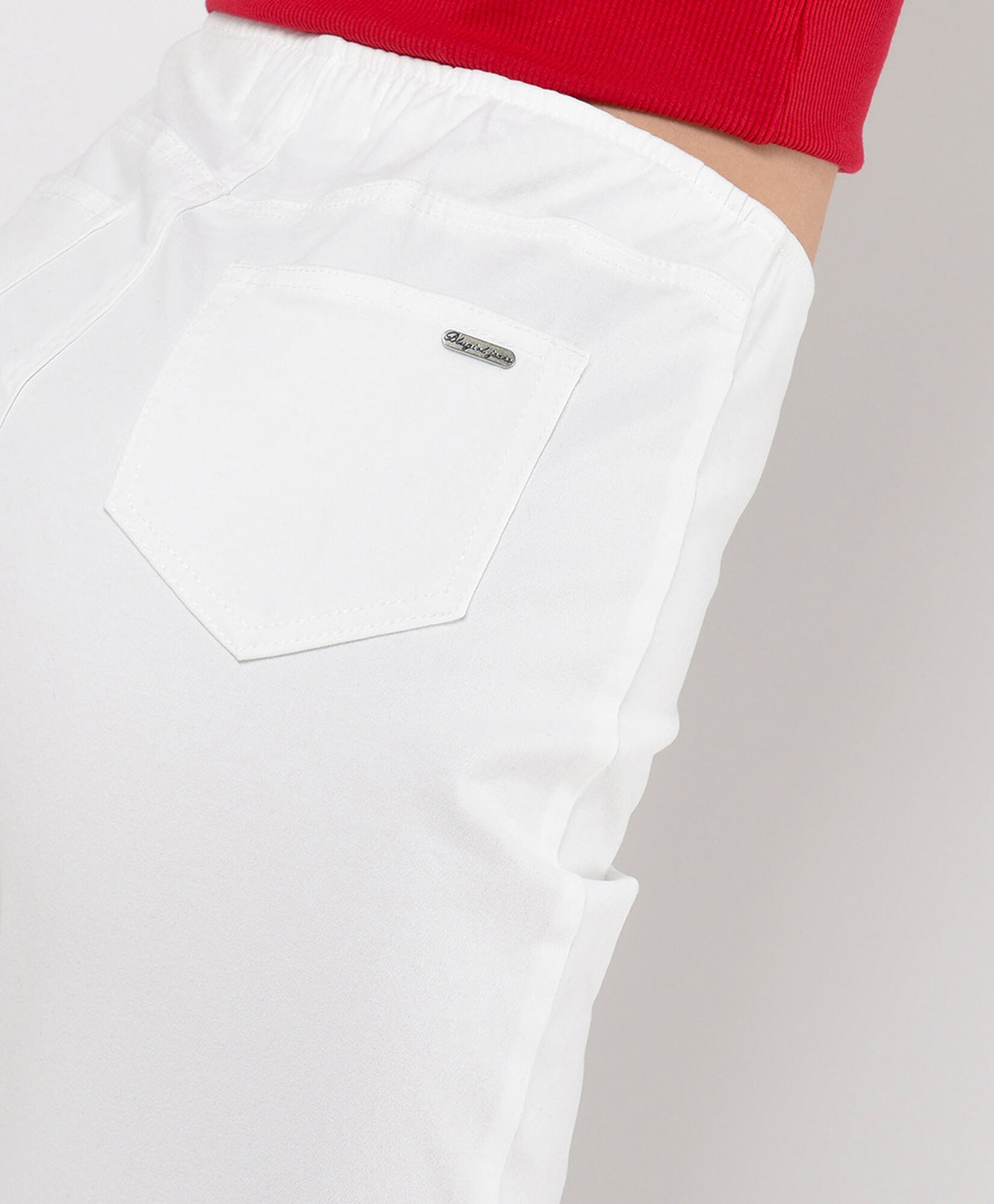 Pantalón mujer blanco capri Pantalón mujer blanco capri