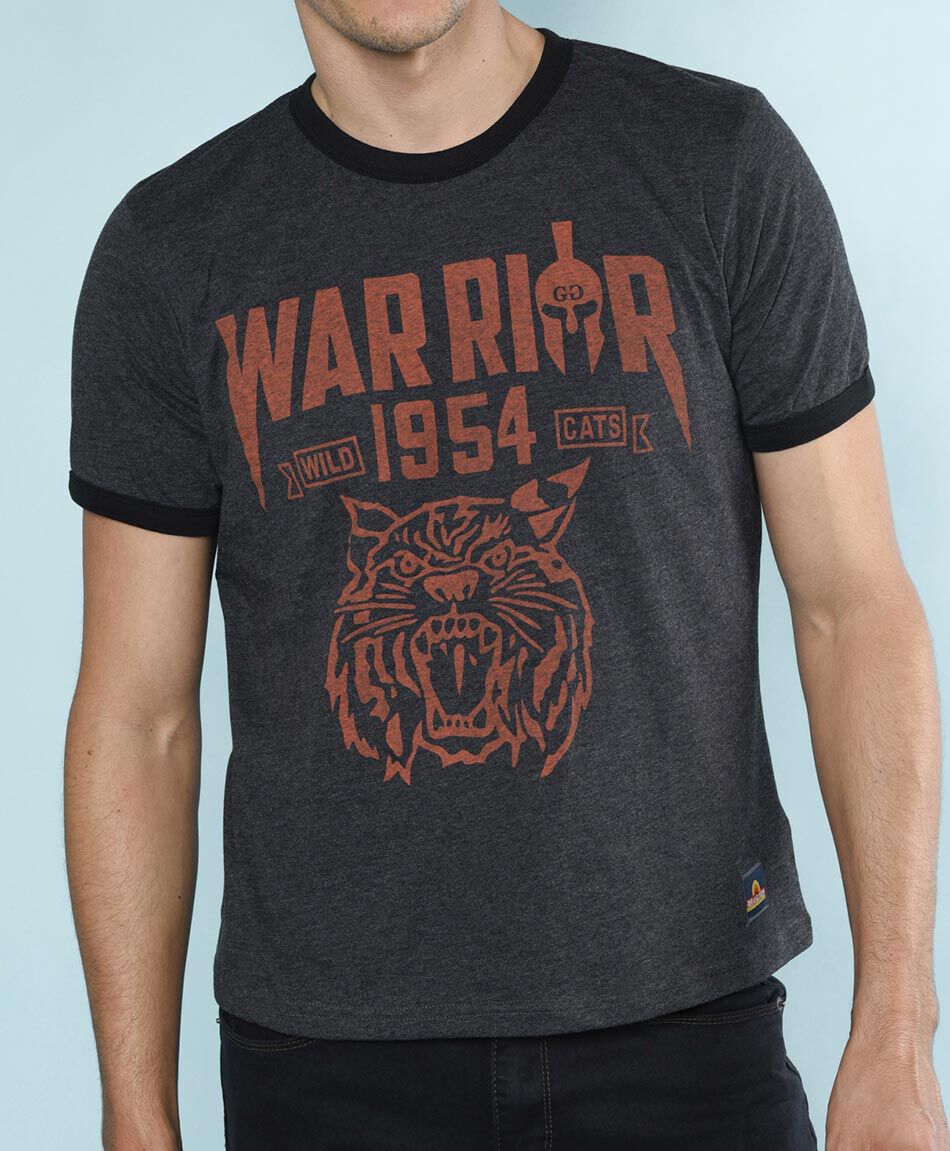 Polera manga corta cuello redondo