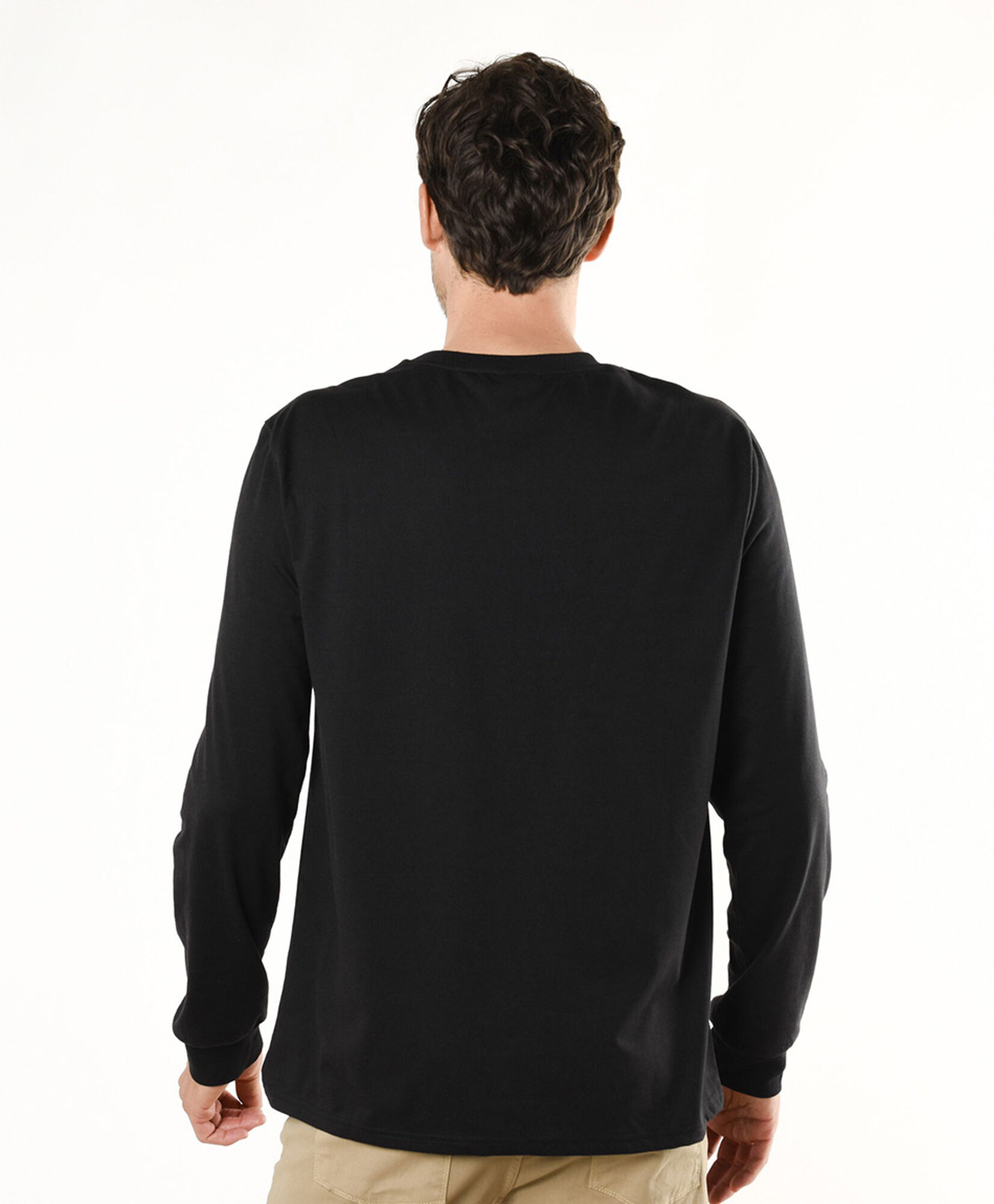 Polera hombre lisa manga larga Polera hombre lisa manga larga