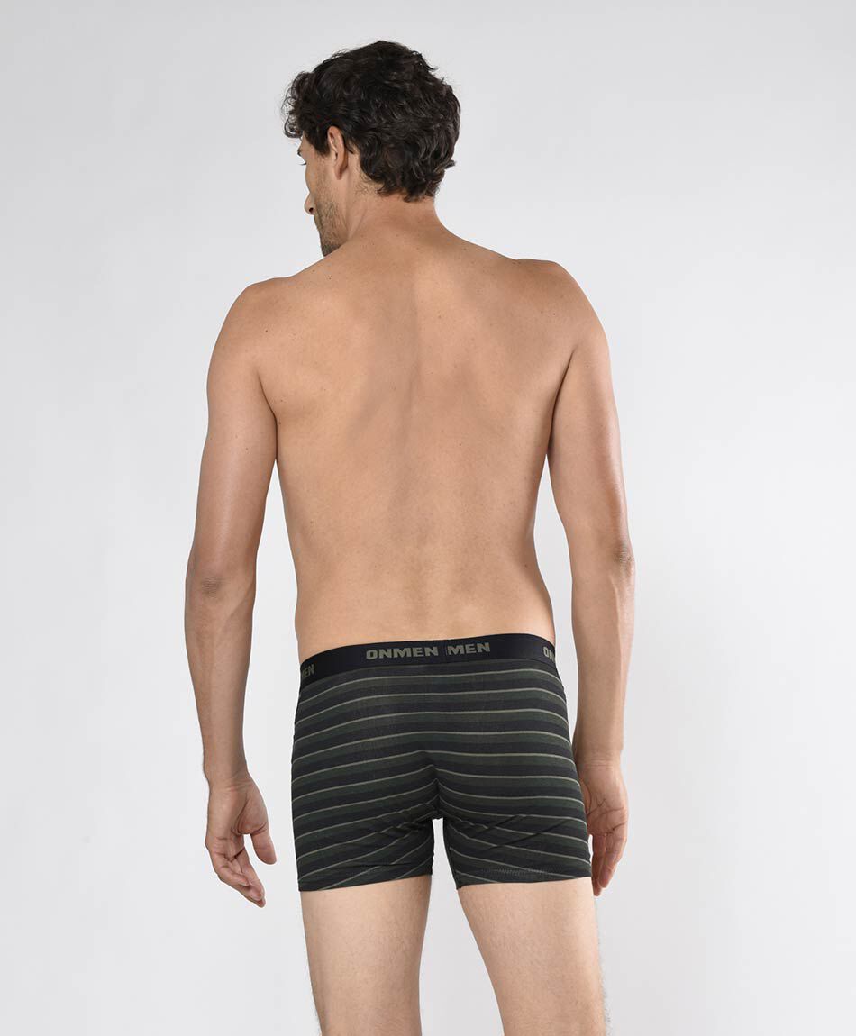 Pack 2 boxer hombre camuflaje y l&iacute;neas