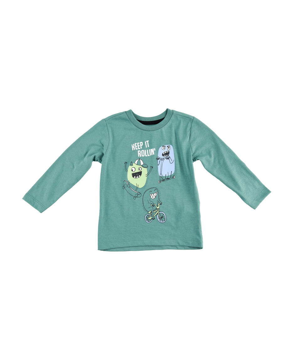 Polera bebé estampado monsters