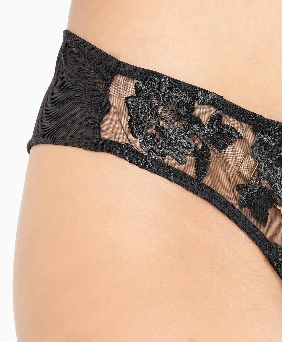 Colaless mujer bordado floreado