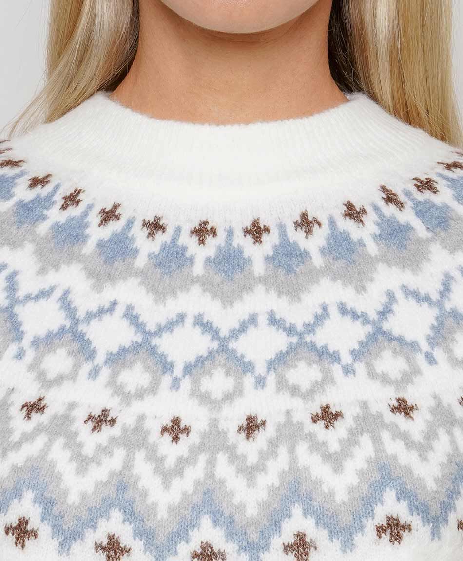 Sweater mujer n&oacute;rdico nieve