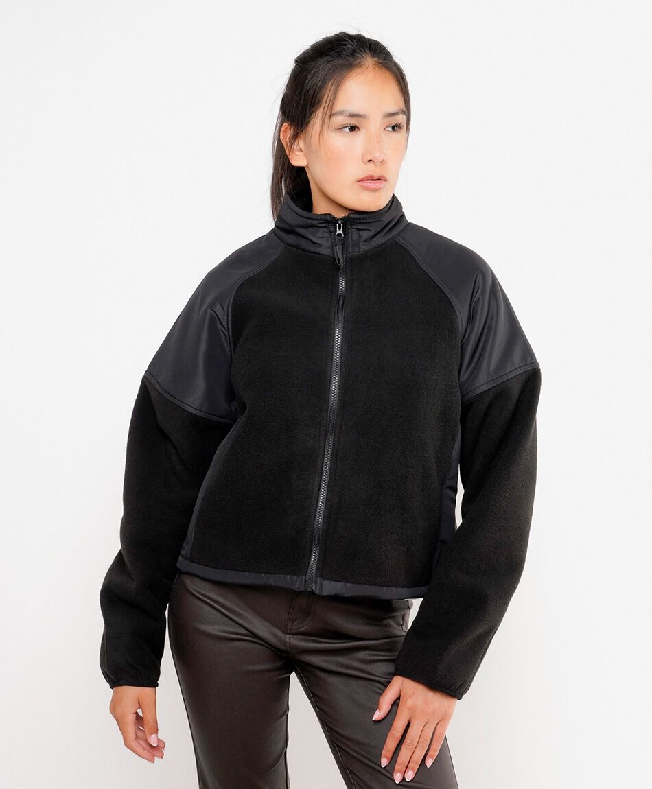 Chaqueta mujer polar mix