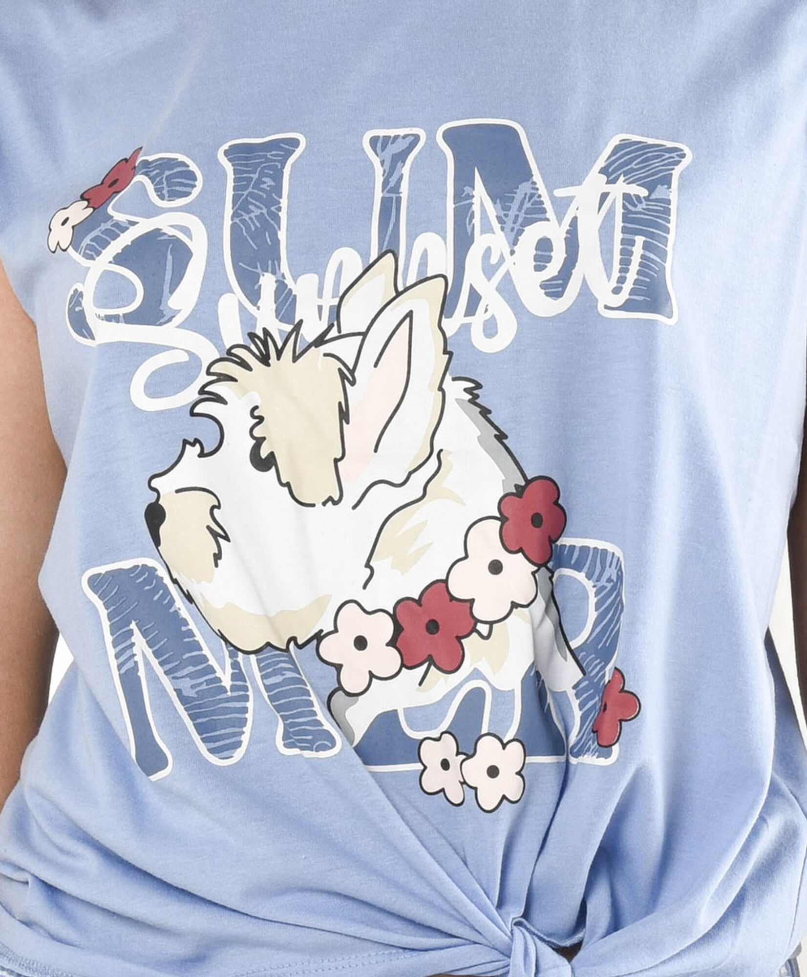 Pijama mujer perrito tropical nudo Pijama mujer perrito tropical nudo