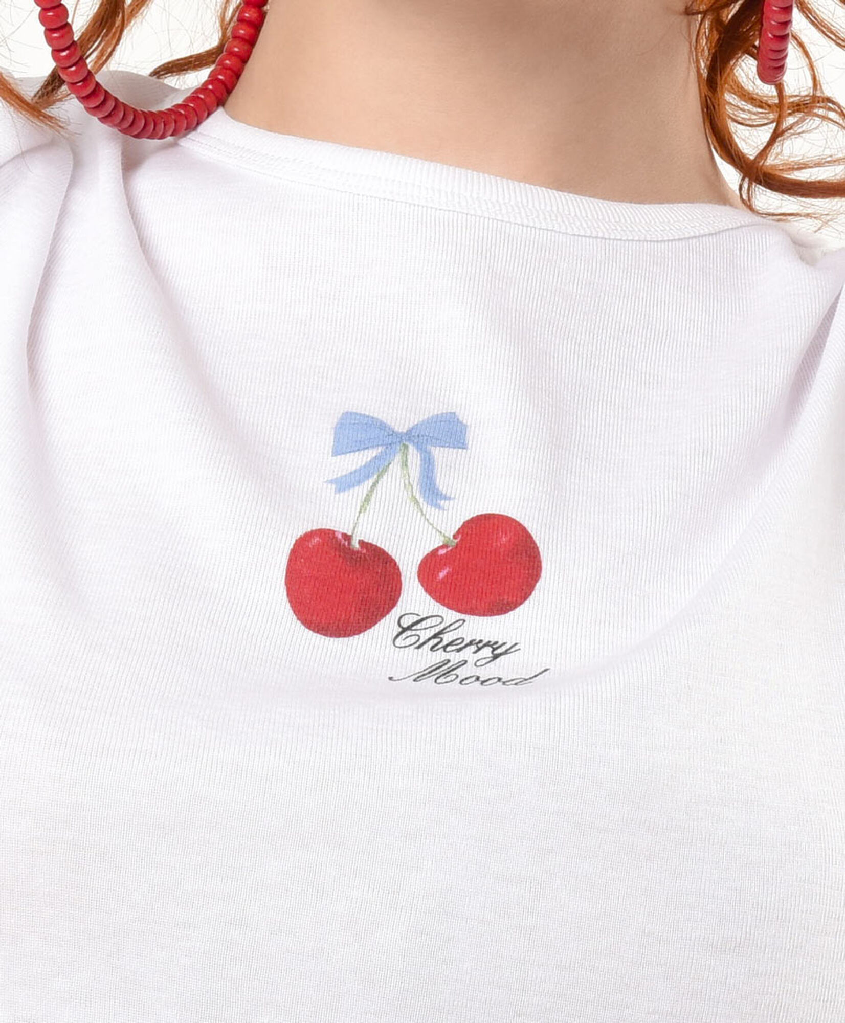 Polera mujer estampado cherry Polera mujer estampado cherry
