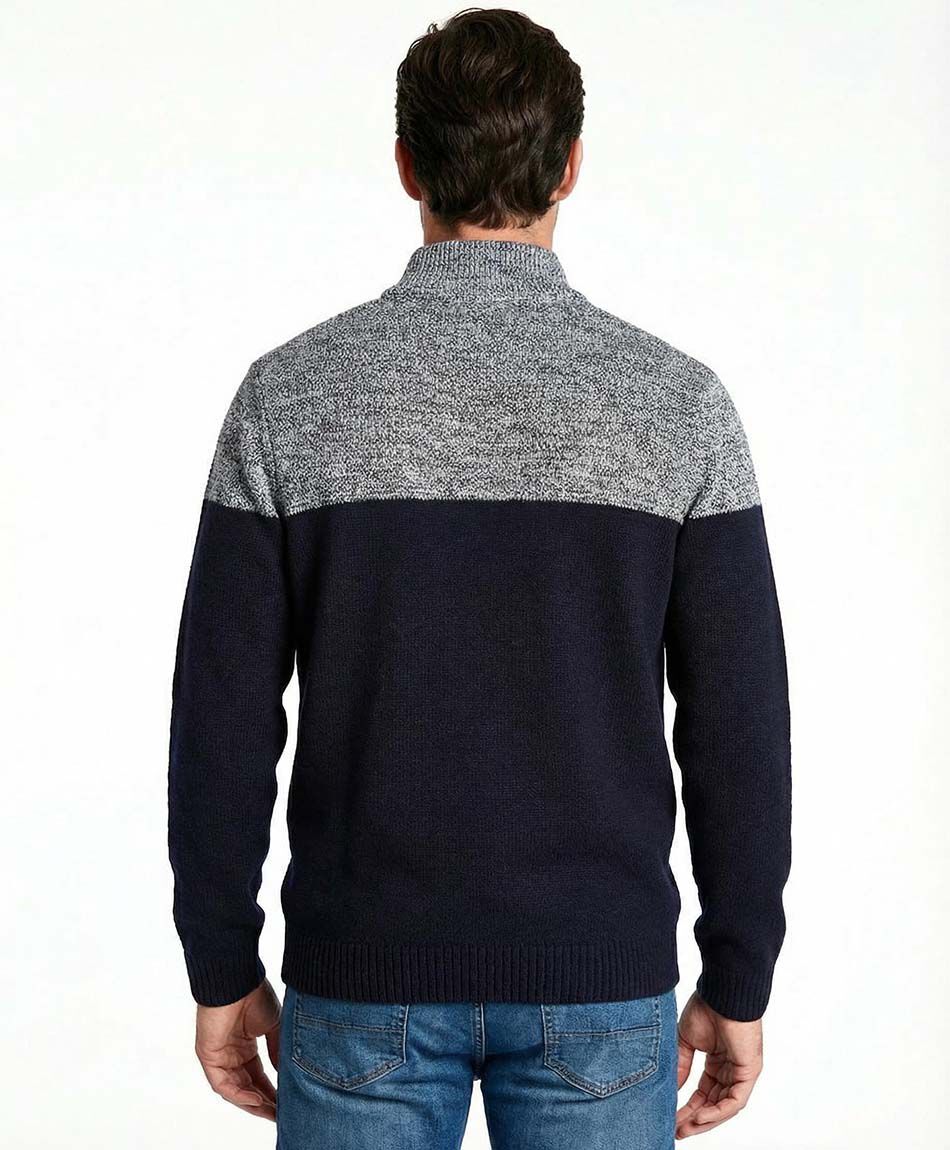Sweater hombre bicolor