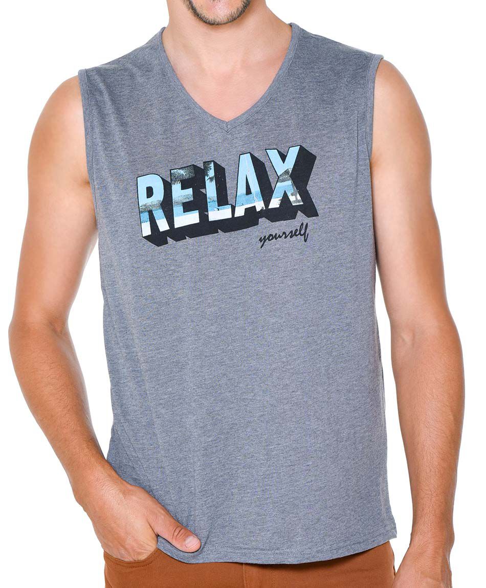 Polera sin mangas urbana