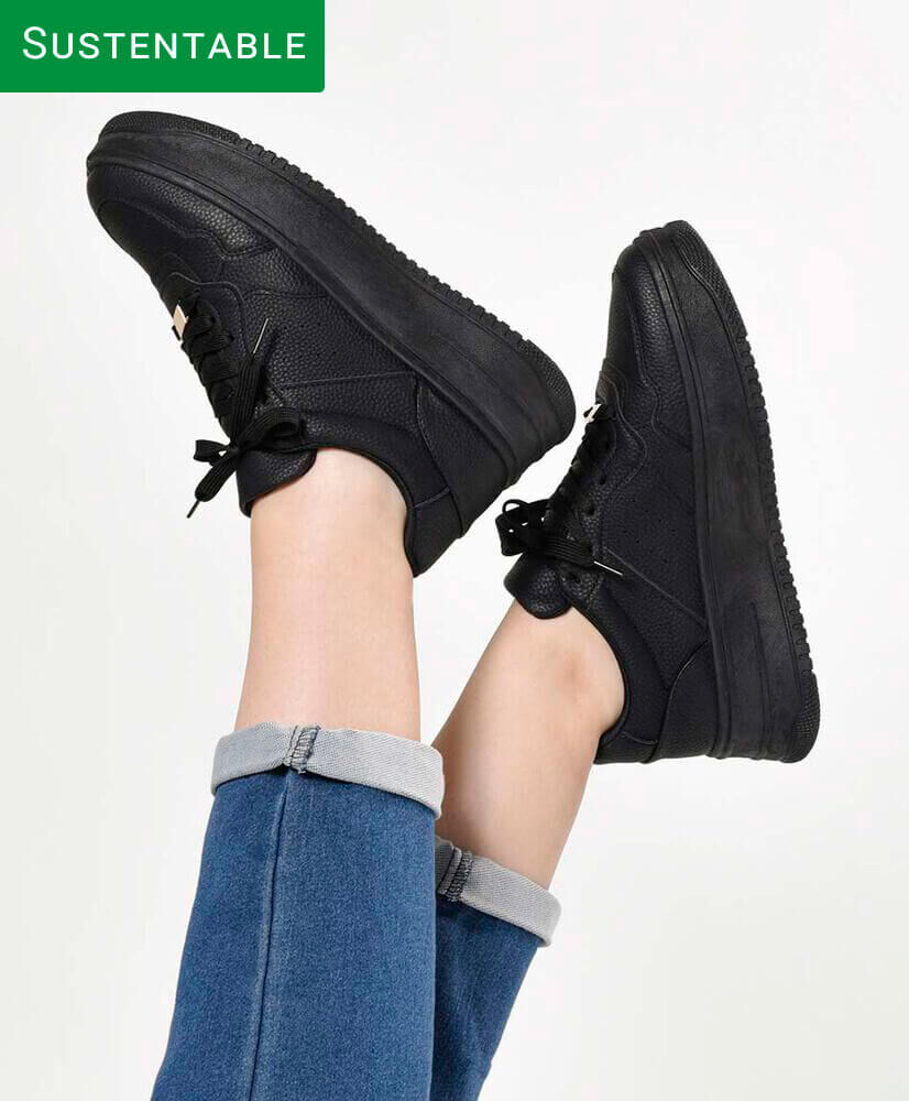 Zapatilla mujer lisa metal dorado