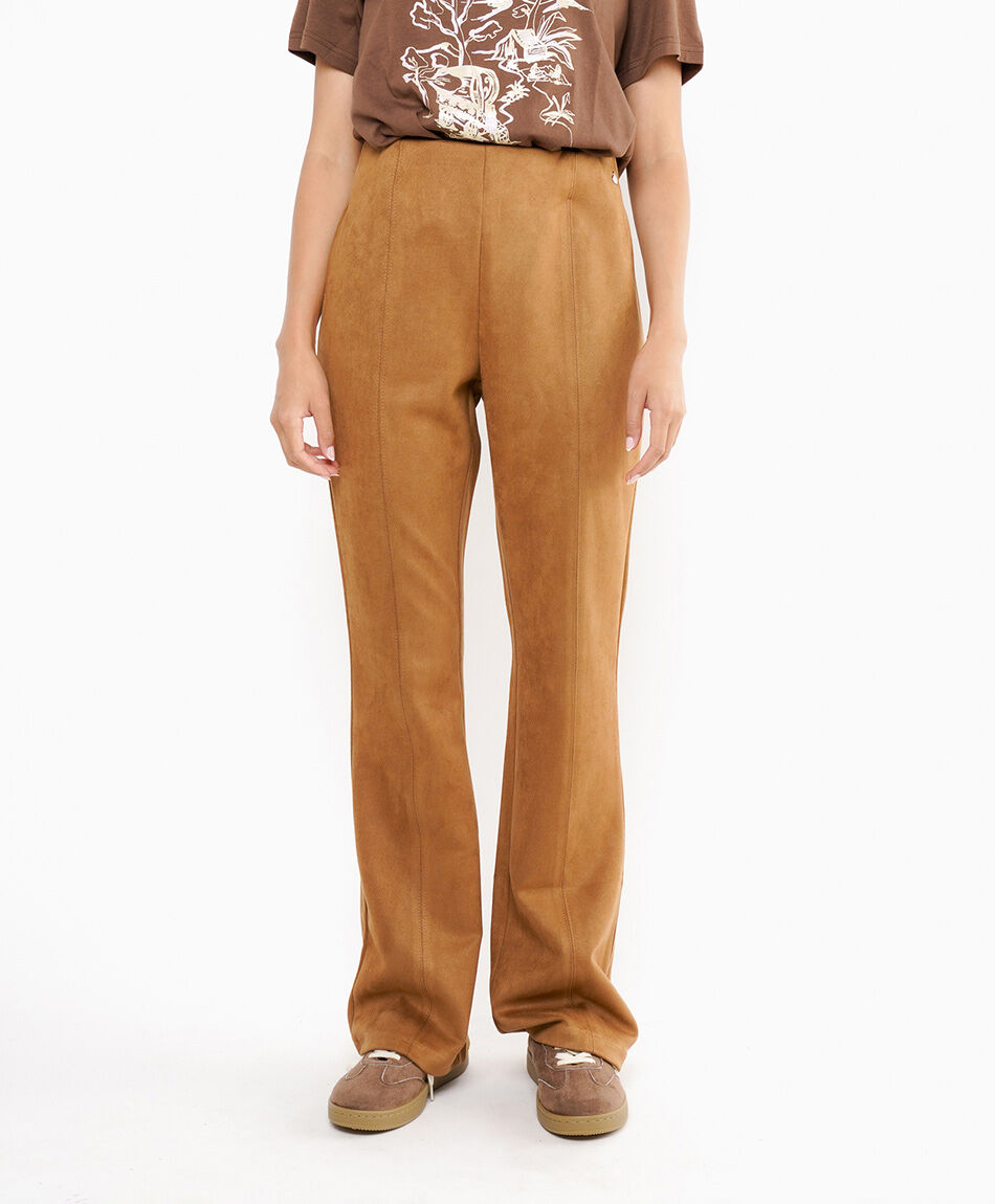 Pantal&oacute;n mujer suede liso