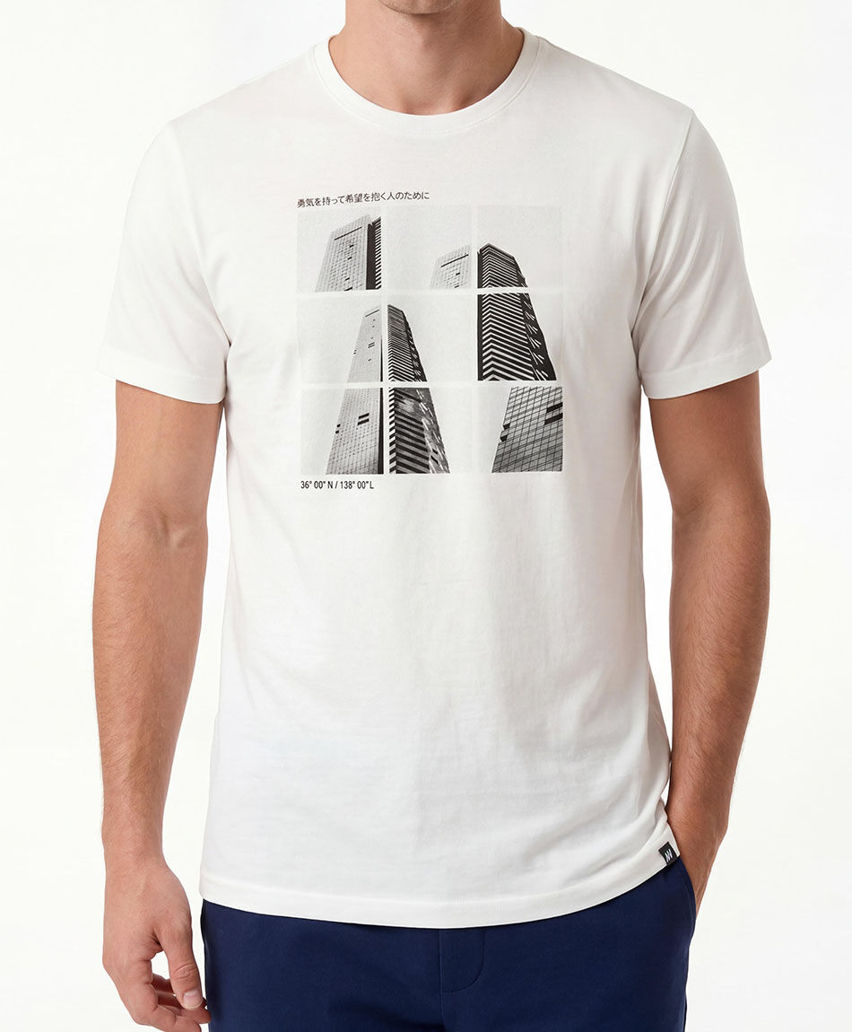Polera deportiva hombre edificio