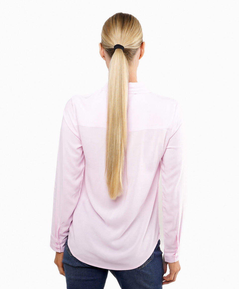 Blusa mujer lisa camisera