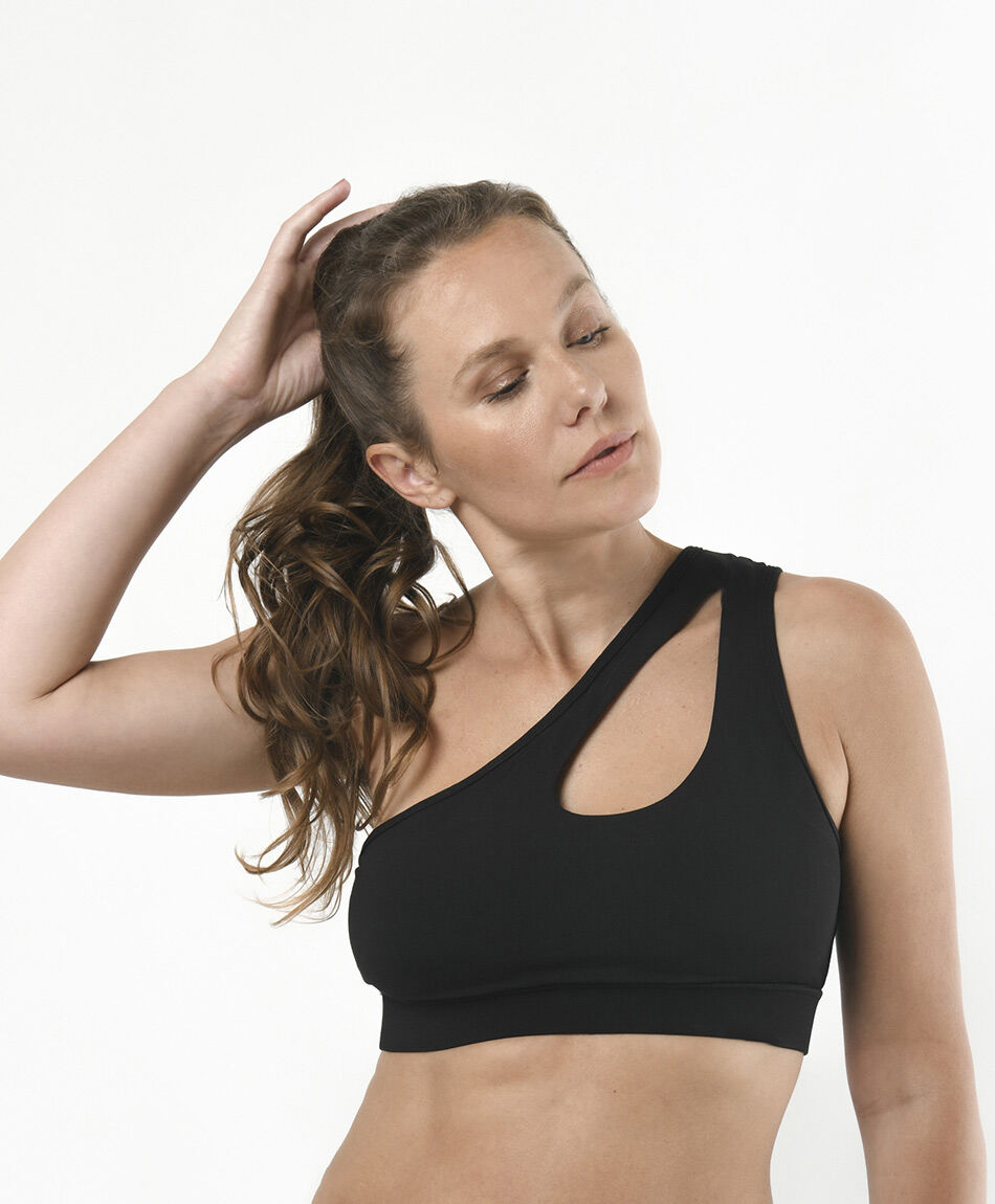 Peto deportivo mujer hombro descubierto TRICOT