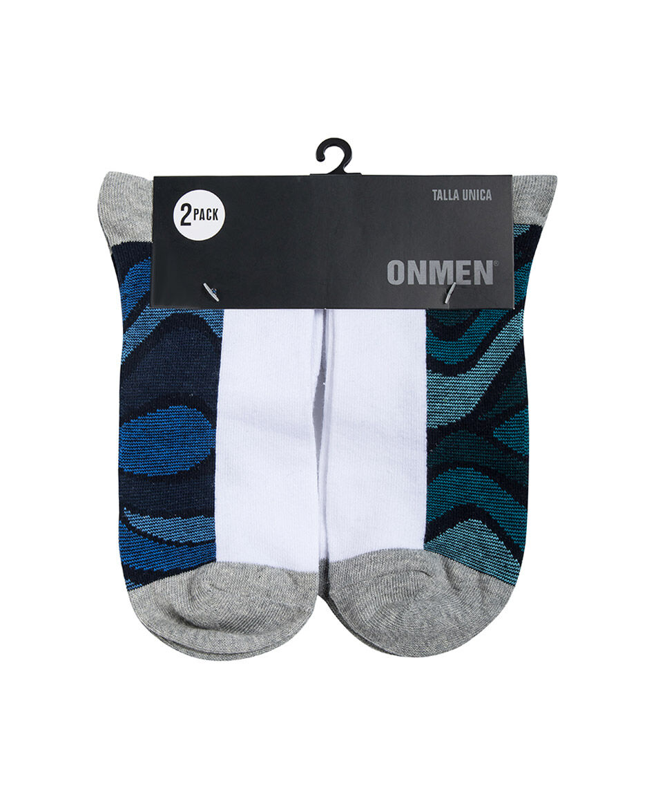 Calcetines hombbre white and blue