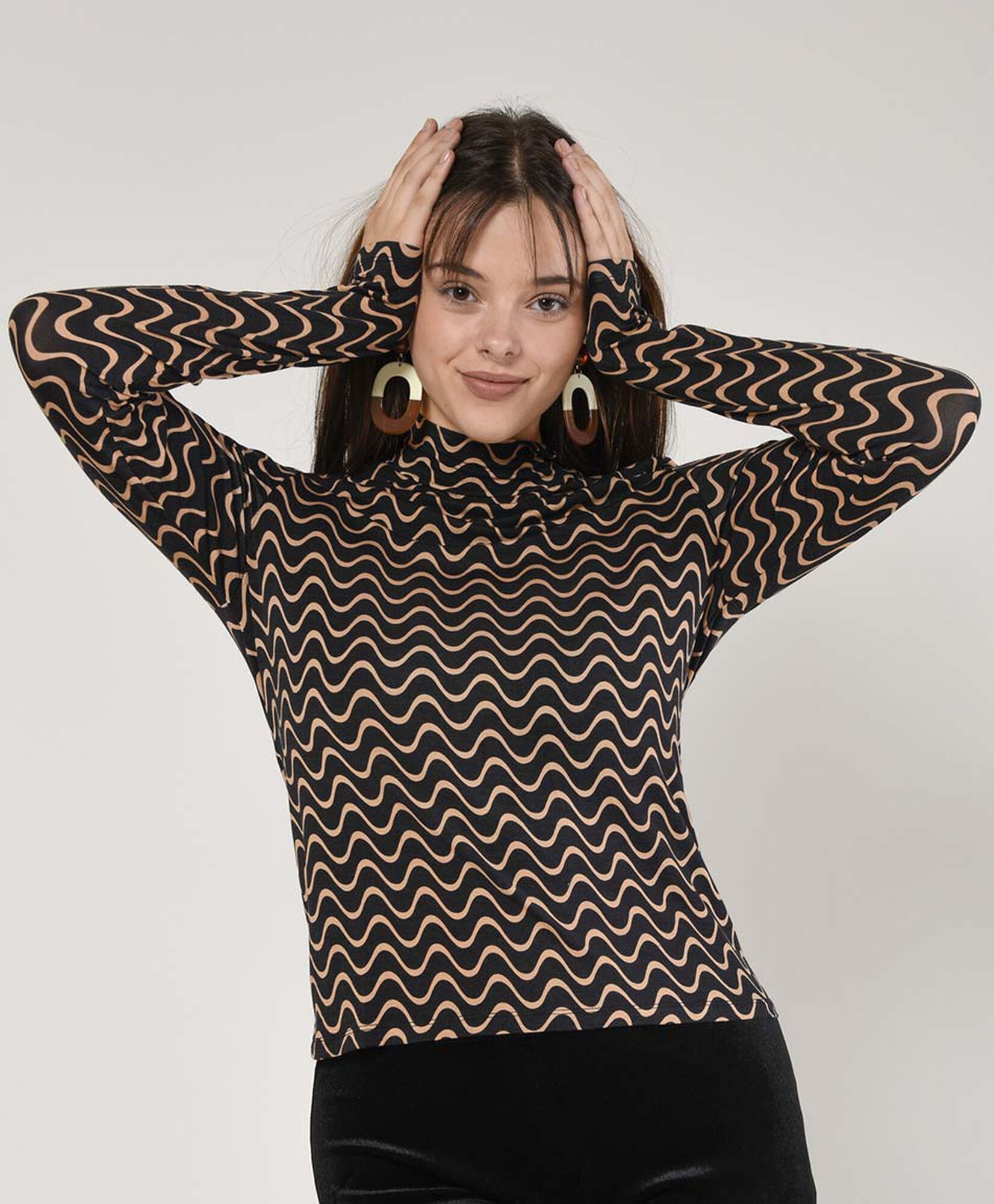 Polera mujer ondas Polera mujer ondas