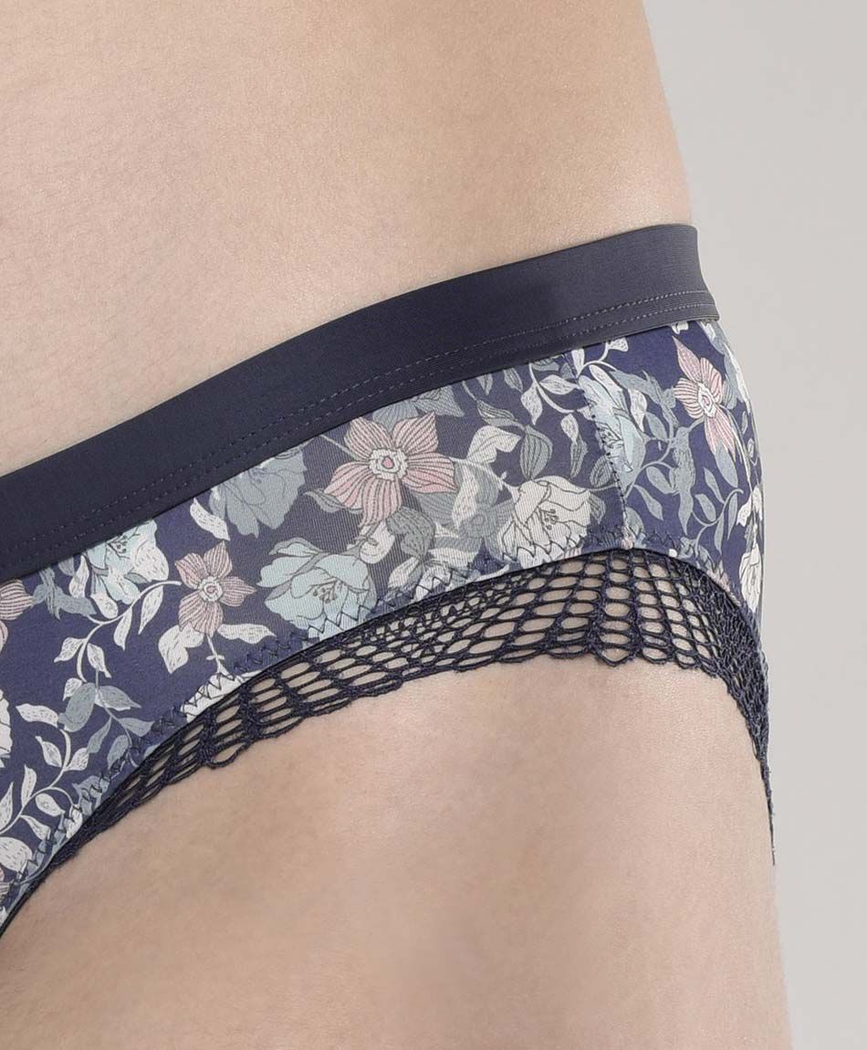 Bikini mujer floreado malla