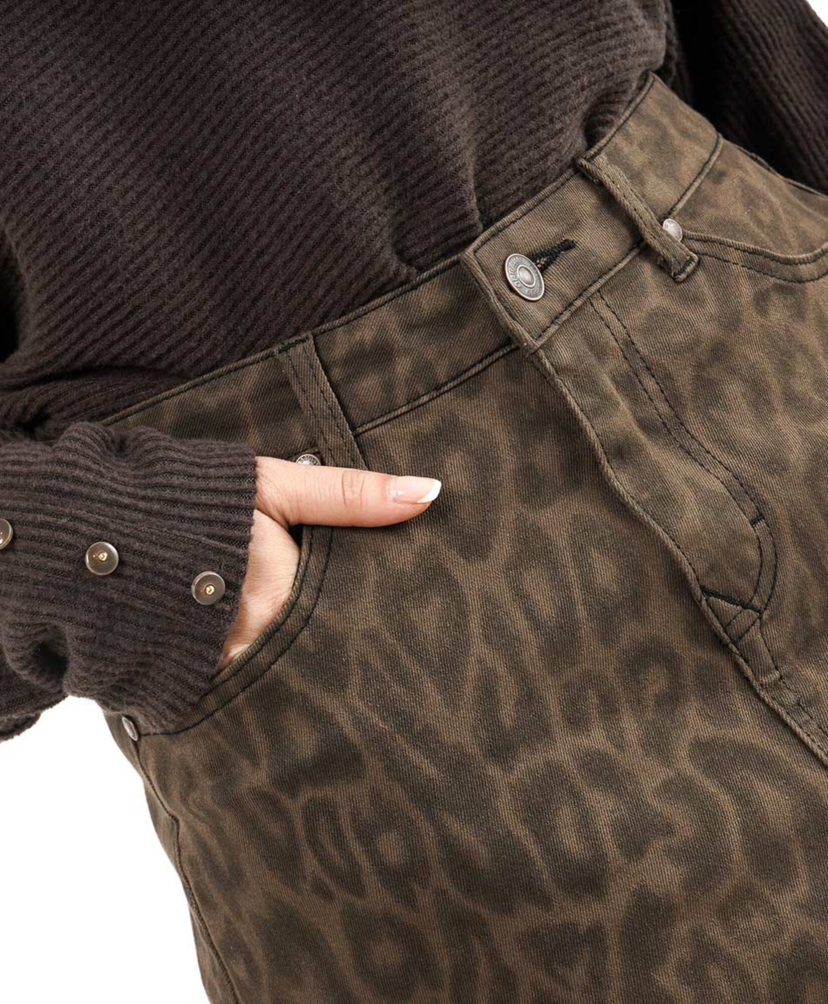 Mini falda mujer denim animal print Mini falda mujer denim animal print