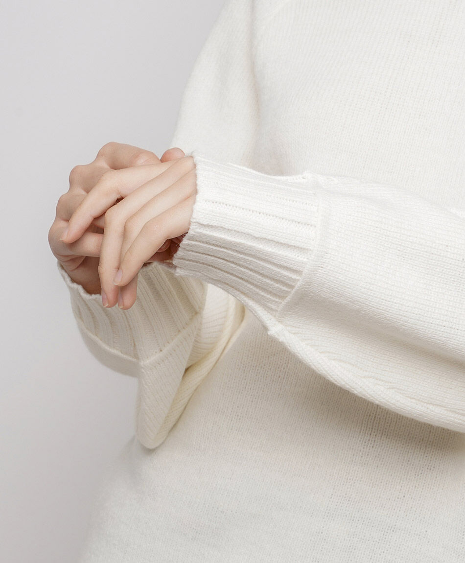 Sweater mujer encaje mangas