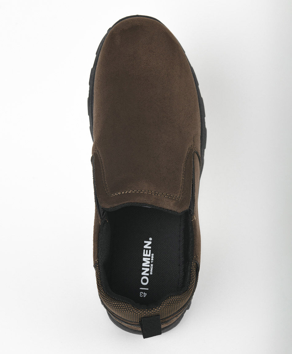 Zapato hombre gamuza el&aacute;sticos