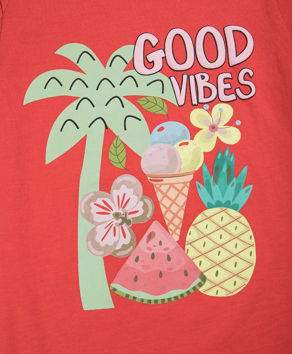 Polera ni&ntilde;a good vibes