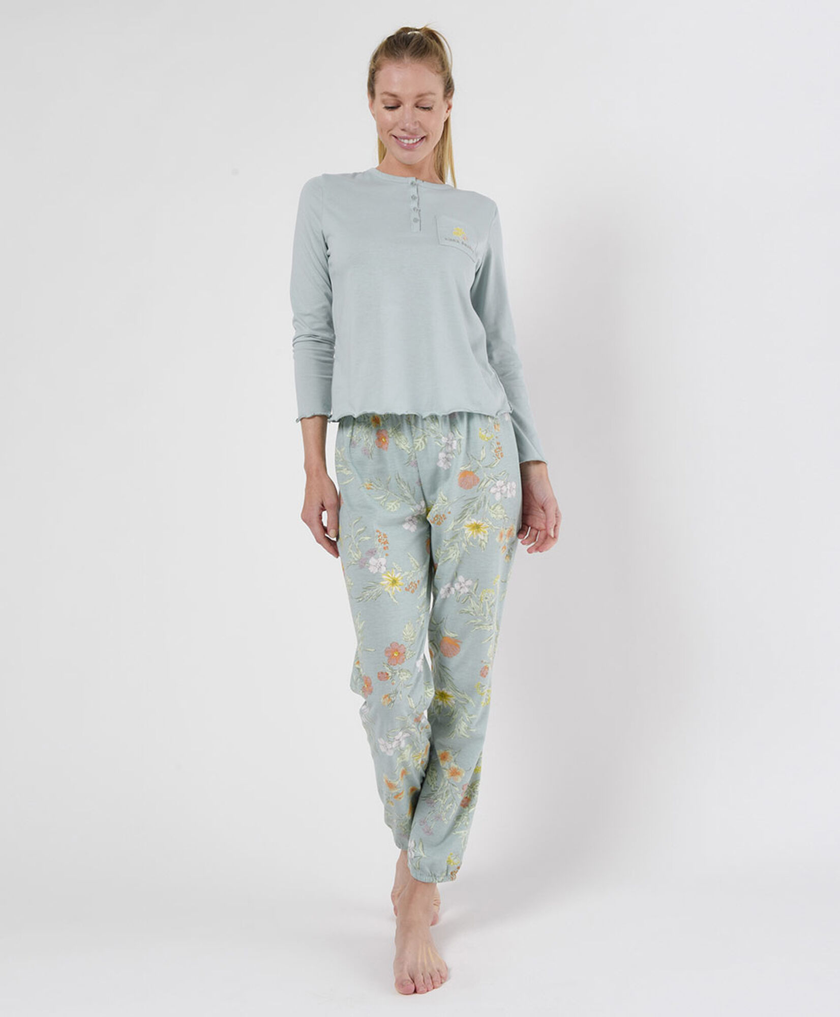 Pijama mujer botones 2 piezas Pijama mujer botones 2 piezas