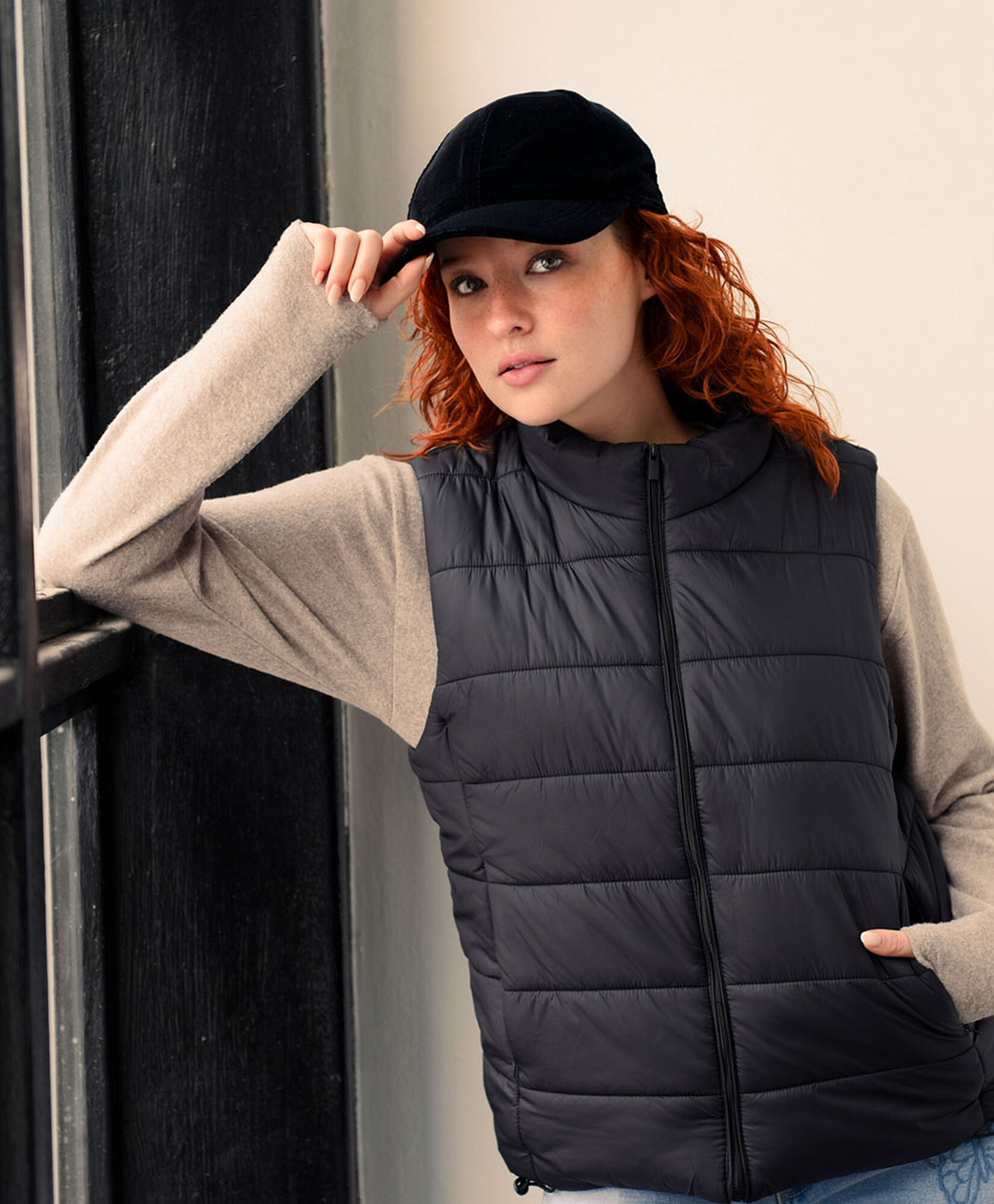 Parka mujer sin mangas costuras Parka mujer sin mangas costuras